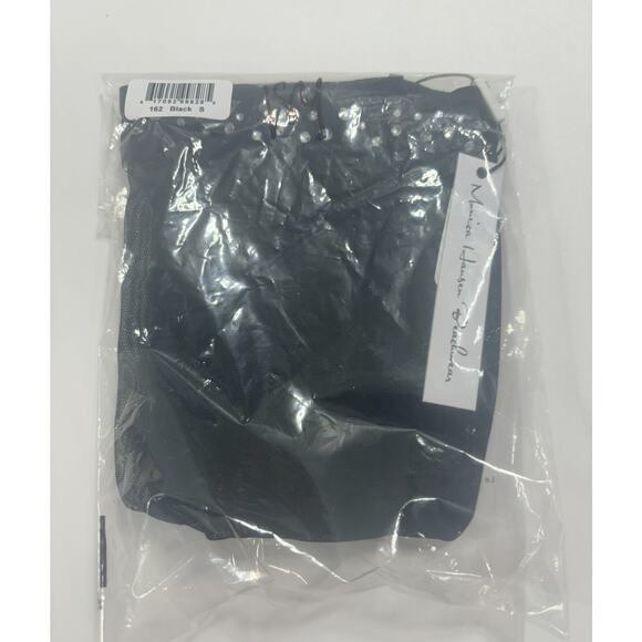 Monica Hansen NWT Beachwear Mesh Coverup Bottom with Crystals Black Size Small‎ - Picture 4 of 5